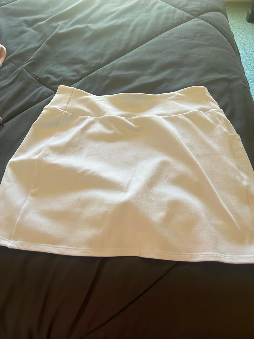 ALO Yoga White Mini Skirt